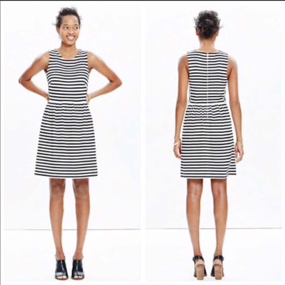 Madewell striped afternoon dress.  EUC